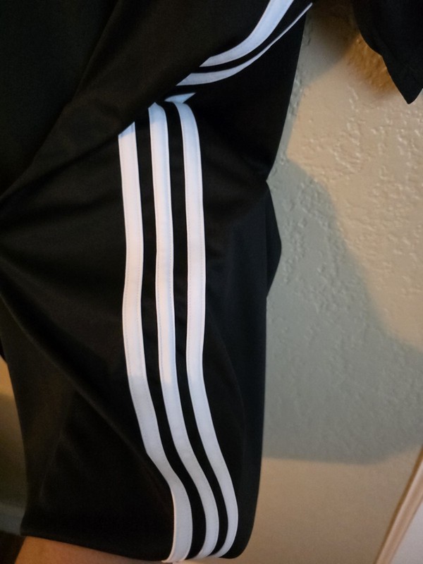 adidas Aeroready Men's Slim Fit Breathable Black/White Tee M Crew Neck SS gallery