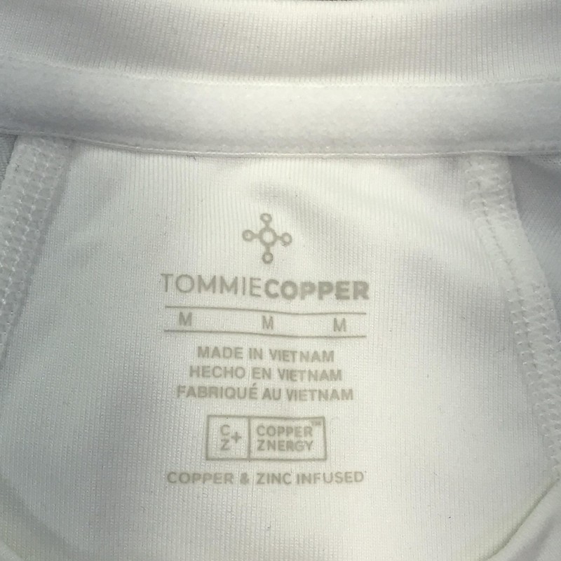 Tommie Copper Shirt Mens Medium White Compression Shoulder Support Copper Znergy gallery