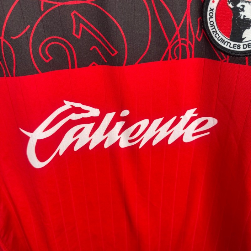 Club Tijuana Xoloitzcuintles Soccer Jersey Mens M Red Black Liga MX Xolos gallery
