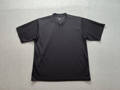 Head Men Athletic T Shirt L Black V Neck Short Sleeve Performance Tee Workout