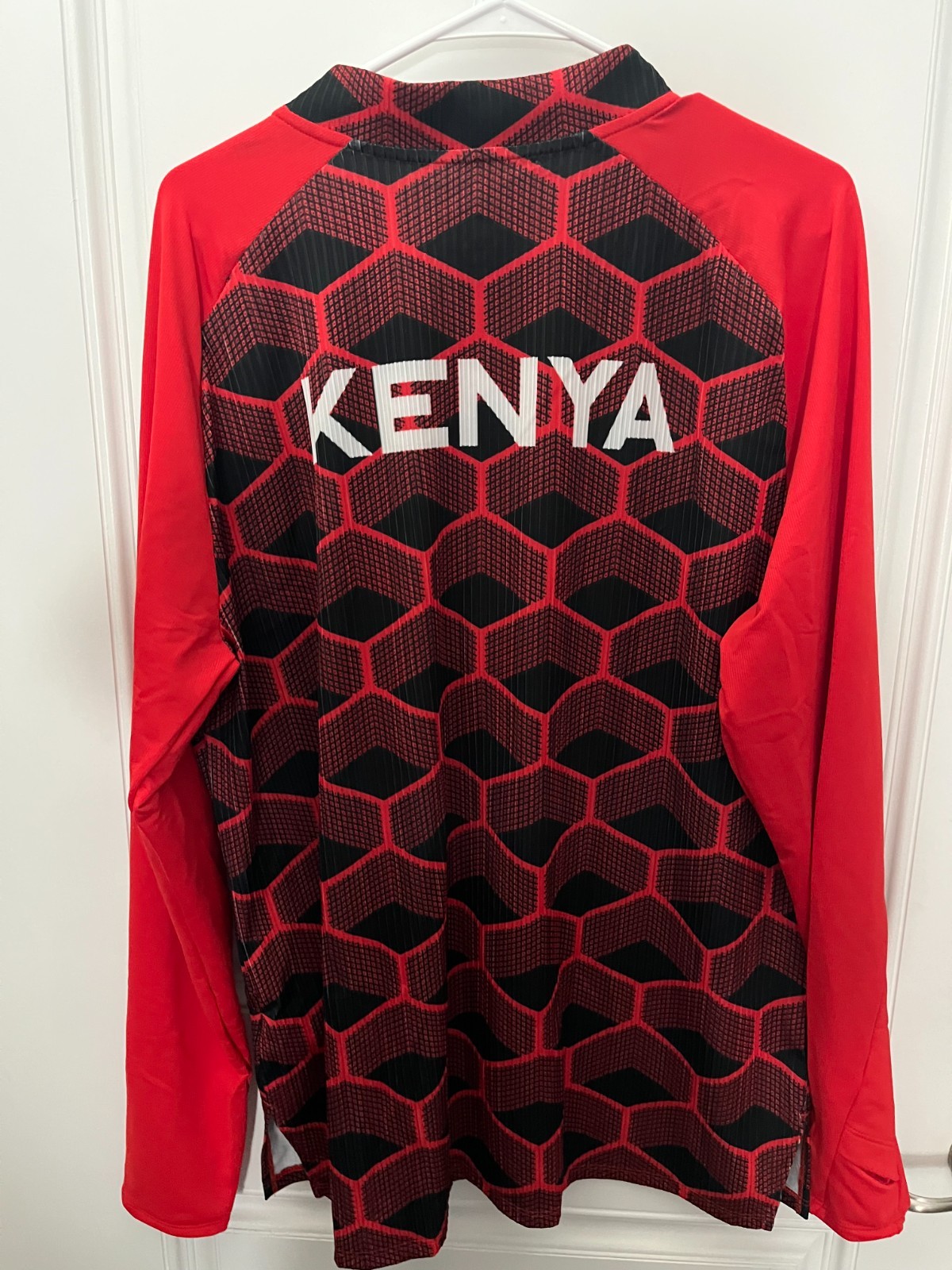 Nike Pro Elite Team Kenya Track & Field 1/4 Zip Top Red Men’s Size XL CI8845-602 gallery
