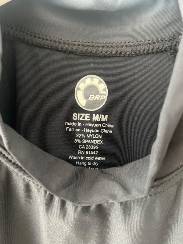 NWT! BRP MEDIUM SEA-DOO Men's Vibe SS Rashguard BLACK gallery
