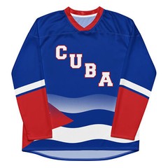 Cuba Hockey Jersey, Unisex Adult, Moisture Wicking, Eco Friendly, Fan Shirt