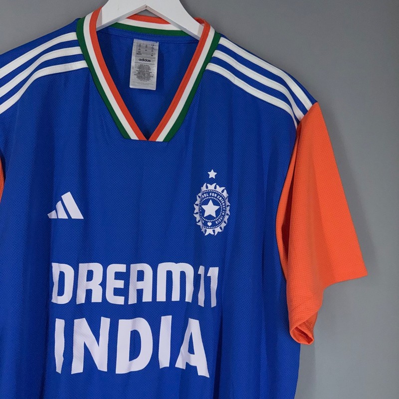 INDIA CRICKET JERSEY SHIRT 2024 ADIDAS SIZE 2XL JN3145 FW24 INTERNATIONAL gallery
