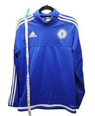 Adidas Chelsea FC Training Shirt Mens M Blue Long Sleeve Football 2015/16 S12069