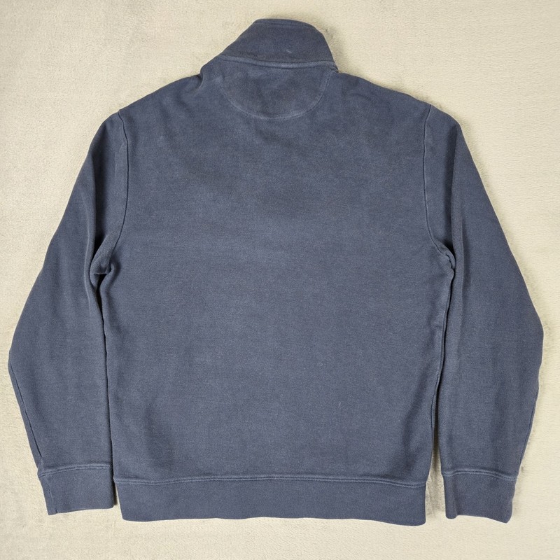 Vineyard Vines Pullover Mens Small Notre Dame 1/4 Zip Pima Peru Navy Blue Green gallery