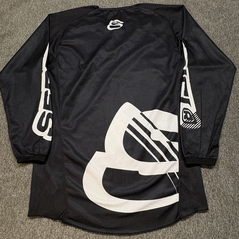 Sedici Apparel Long Sleeve Motocross Jersey T-Shirt Mens S - Black and White gallery