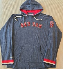 Mitchell & Ness Boston Red Socks Baseball MLB Hooded Long Sleeve T shirt 3XL