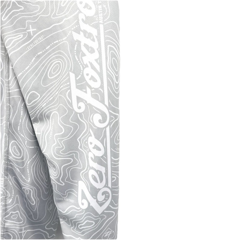 Zero Foxtrot Stay Zero Hoodie Mens XL Grey Skull SLIM Lightweight Pull Over 46" gallery