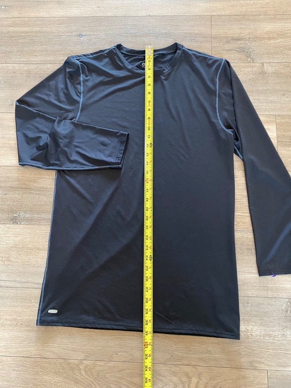 Alo Yoga Mens XXL Long Sleeve Performance Training Top Black Baseball Stitch gallery