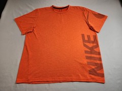Nike Dri-FIT Shirt Men’s 2XL Orange Short Sleeve Training Performance Active Tee