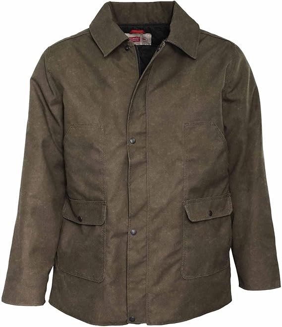 Stormy Kromer Men’s Squall Jacket, Waxed Cotton, Dark Oak, Medium gallery