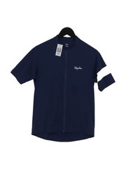 Rapha Men’s T-Shirt XL Blue Graphic 100% Polyester Mock Neck Basic