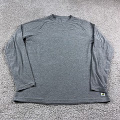 Vuori Shirt Mens Medium Gray Strato Tech Running Training Performance Stretch
