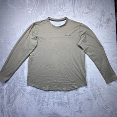 Columbia Rugged Ridge Omni Wick Shirt Mens Large Olive Performance Crewneck