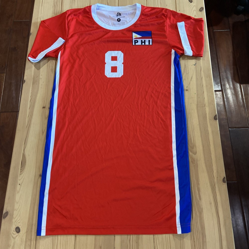 RED Indoor Volleyball Philippines Jersey Steven Rotter Small #8