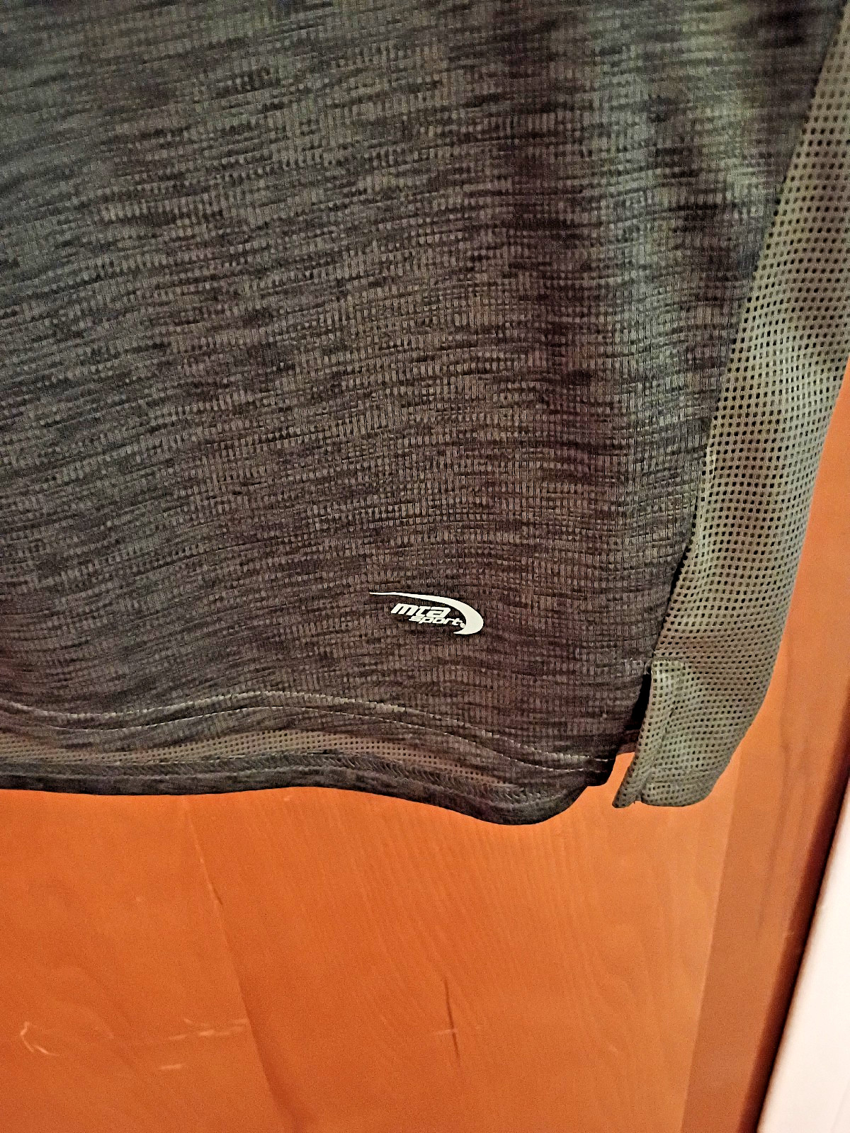 MTA Men's Medium Colorblock Green and Black Performance Athletic Tee gallery
