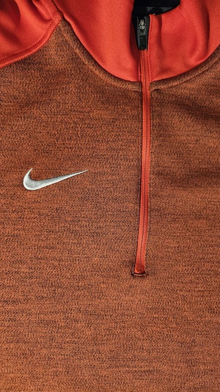 Nike Dri-Fit Coaches 1/2 Zip Top Pullover Mens S Red Custom Sportswear Blank gallery