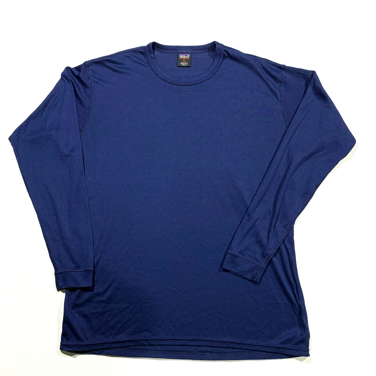 Vintage USA MADE Patagonia Capilene Shirt Mens XL Blue Crew Long Sleeve gallery