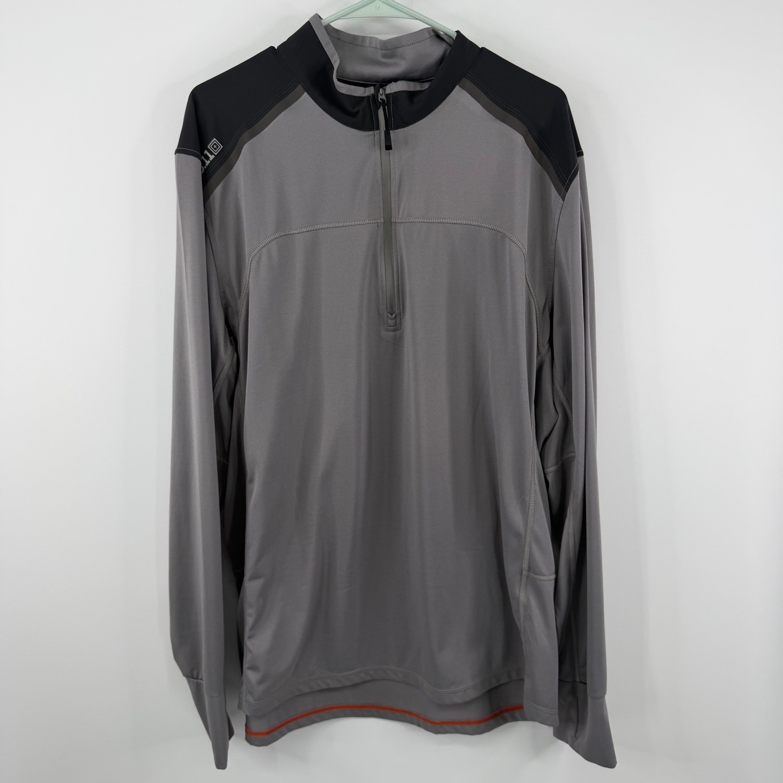 5.11 Tactical 1/4 Zip Pullover Mens 2XL Gray Long Sleeve Performance Shirt gallery