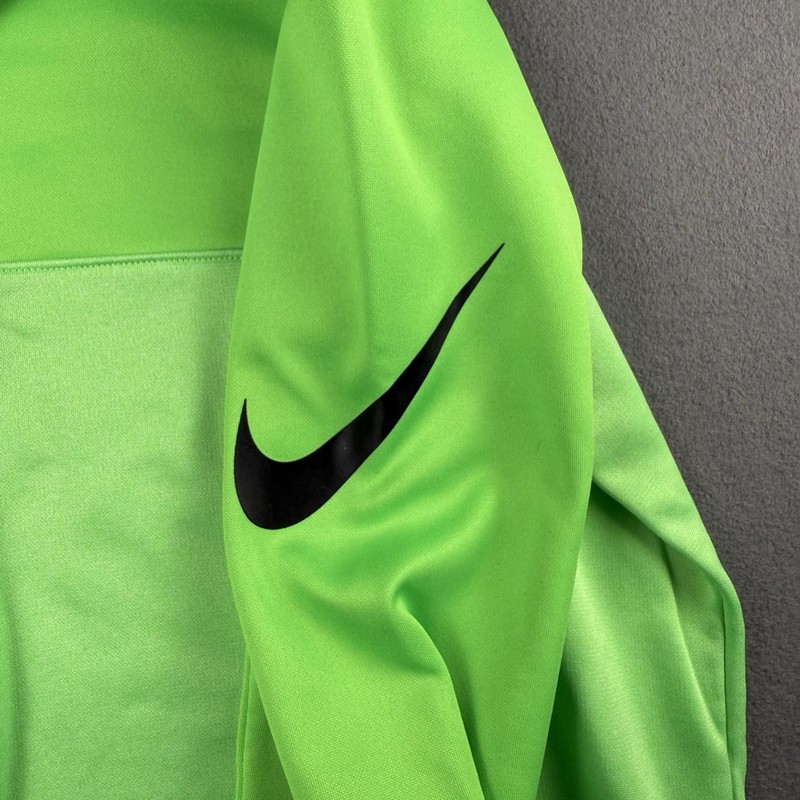 Nike Golf Dri-FIT Pullover Mens M 1/4 Zip Lime Neon Green Colorblock Sweatshirt gallery