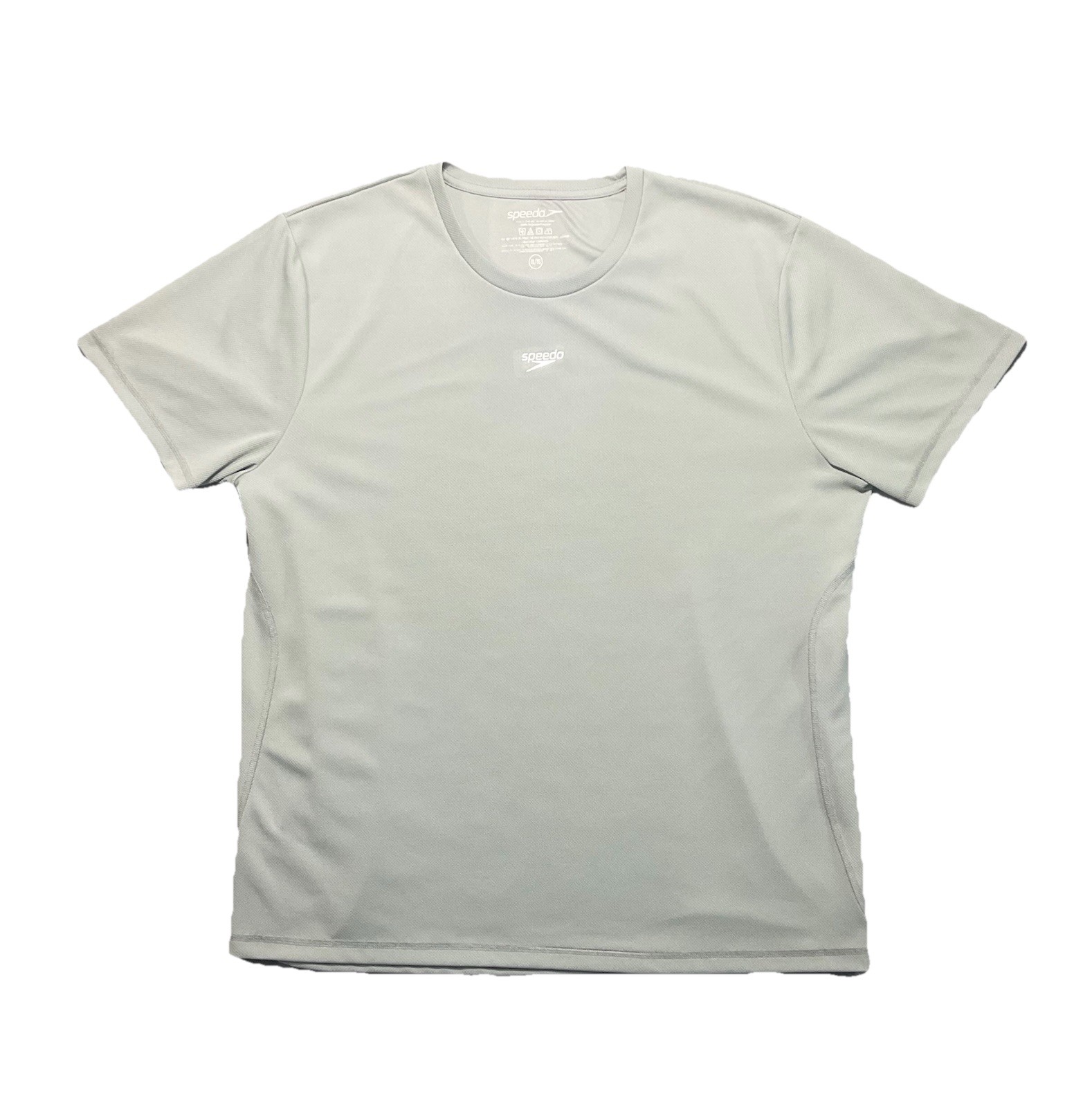 Speedo Mens XL Performance Athletic Shirt Gray Mesh Swim Gym Active Tee gallery