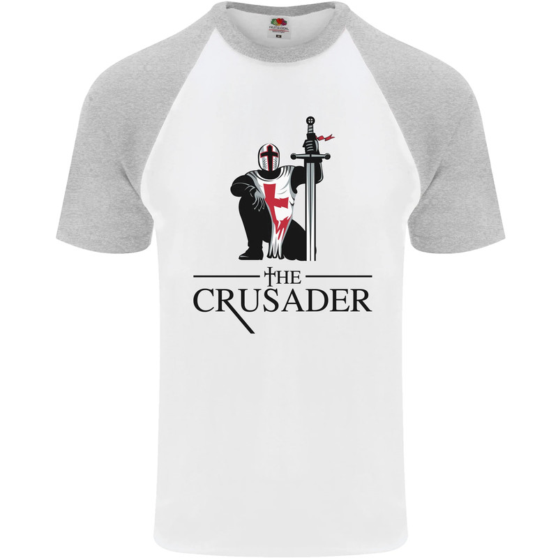 The Crusader Knights Templar St Georges Day Mens s/s Baseball T-Shirt gallery