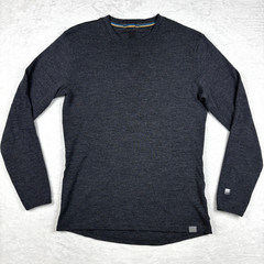 Meriwool Base Layer Shirt Mens XL Gray Long Sleeve 100% Merino Wool Thermal