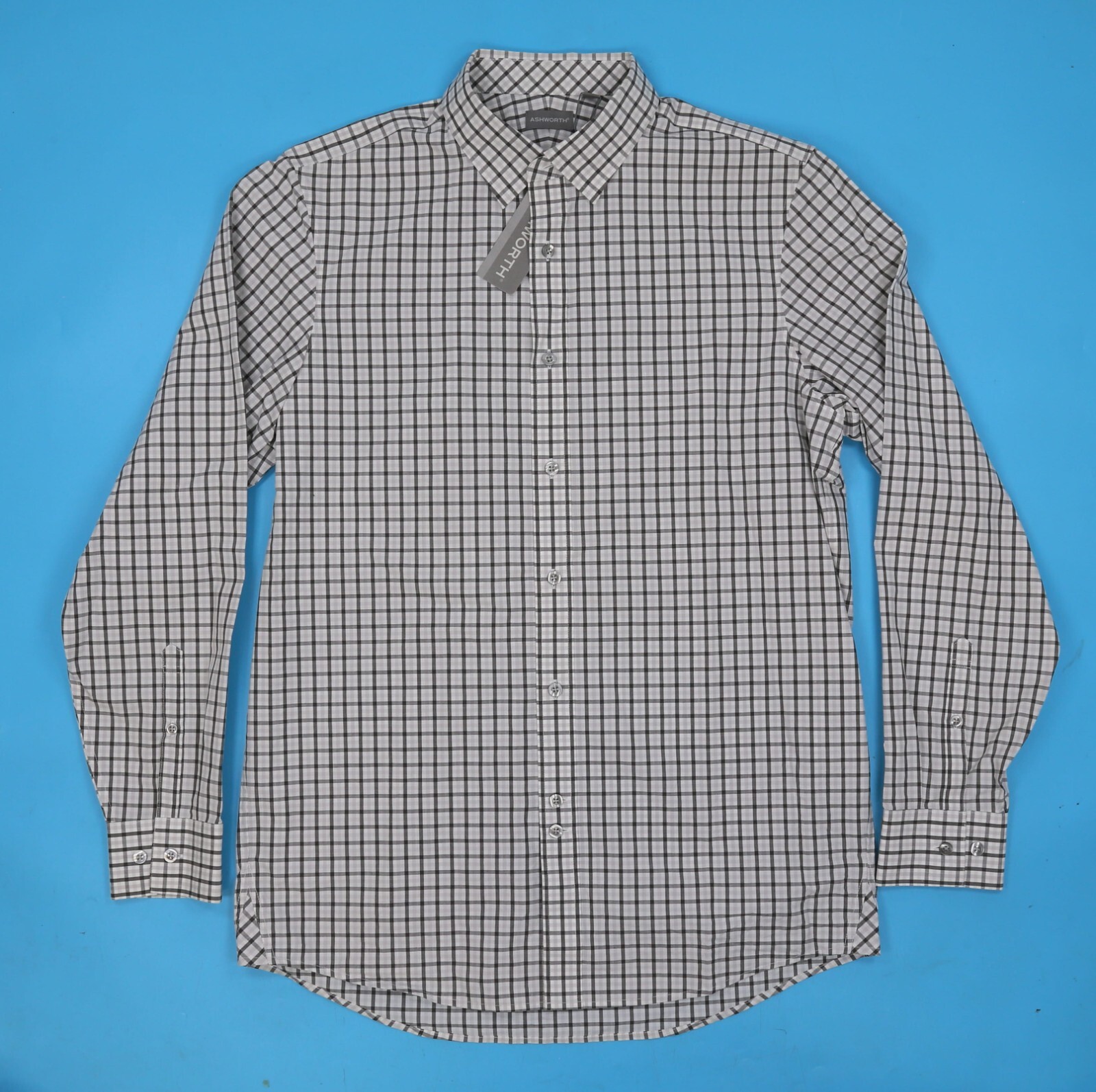 ASHWORTH Men's Shirt Long Sleeve. Medium. Multicolor Plaid. gallery