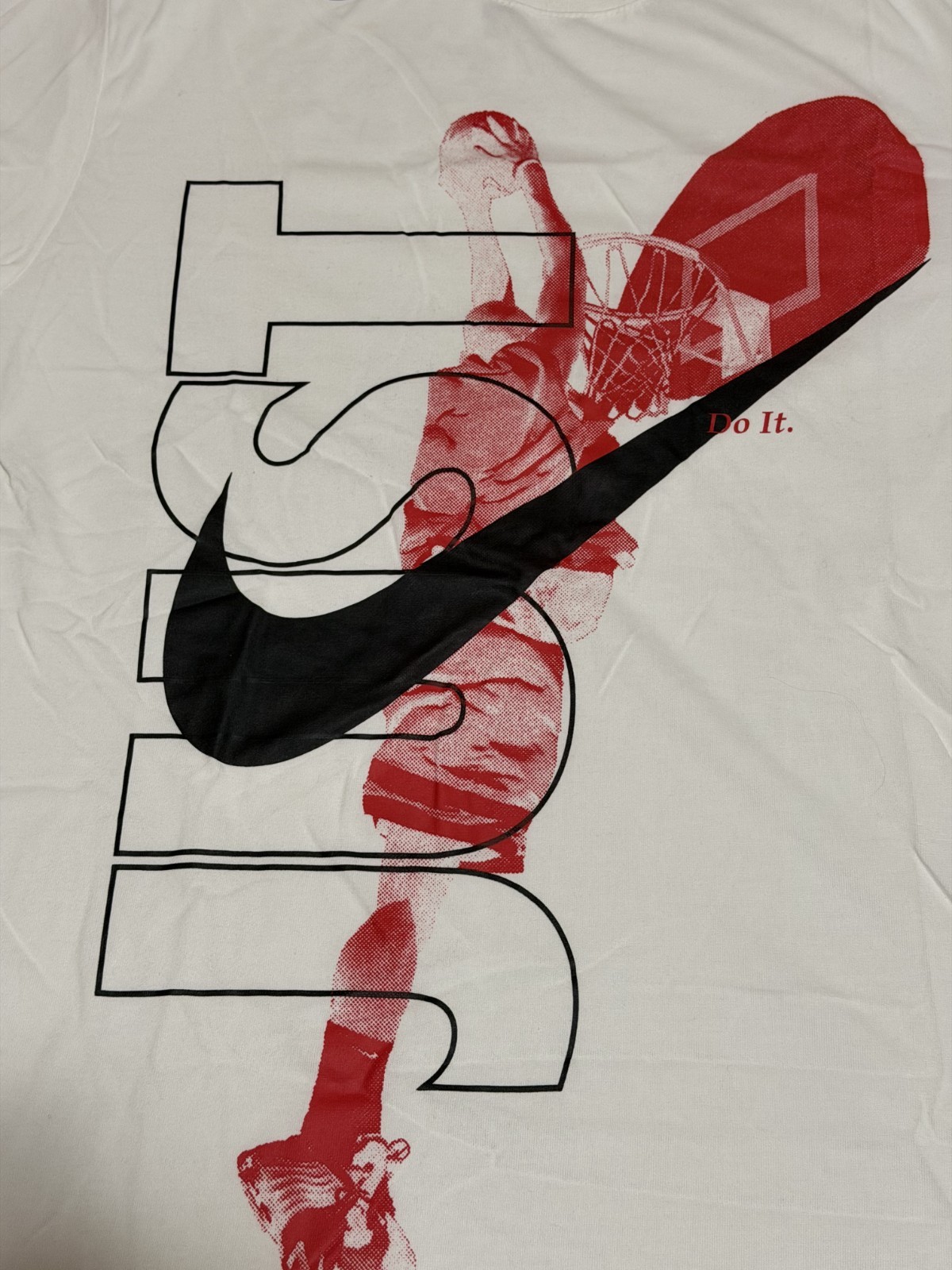 BRAND NEW Nike Men's Medium Just Do It Mens T-ee Sports Training Dri-fit White gallery