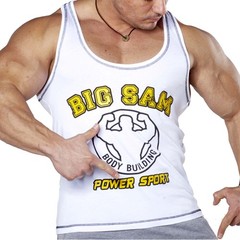 BIG SM EXTREME SPORTSWEAR muscle shirt tank top armpit shirt bodybuilding 2129