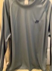 Nike Men’s LS Shirt RN#56323, Loose Fit, Grey & Blue-NWOT-XL