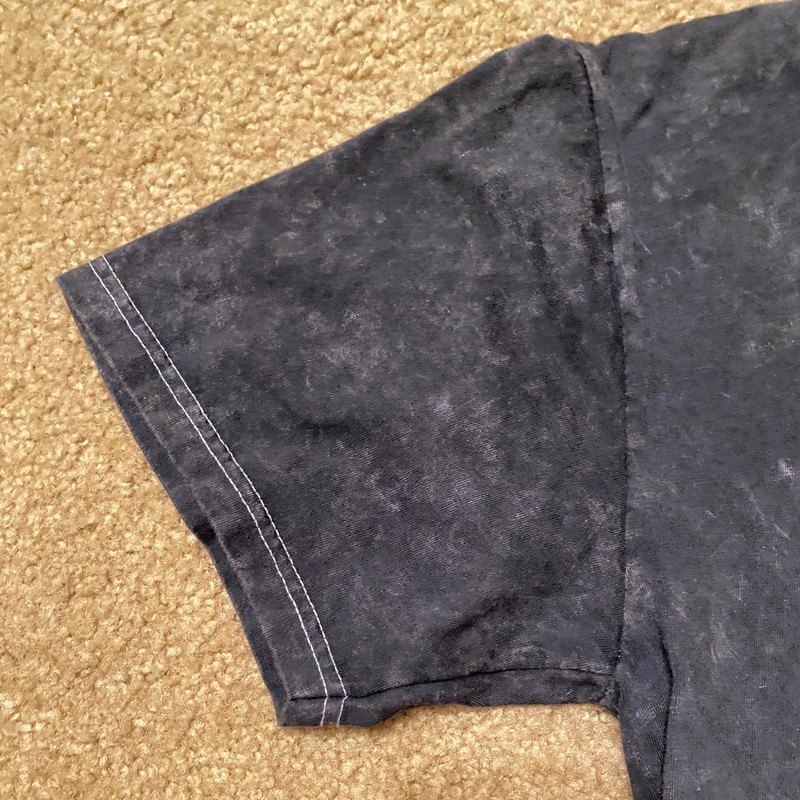 Tim Burtons Nightmare Before Christmas Jack Skellington Black Tee Womens LARGE gallery