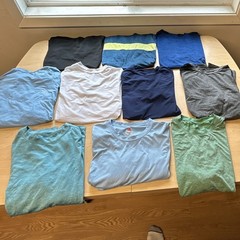 10 pack Men’s active wear shirts – variety assortment