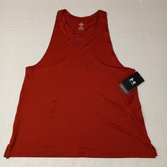 Under Armour Tank Top Men’s M Medium Rust Brown Cut Off Loose Muscle Workout