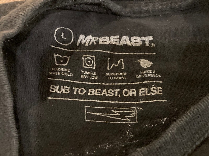 Mr Beast Game shirt men's large black graphic shirt "Let the Games Begin" gallery