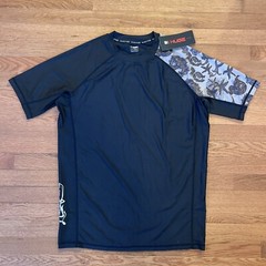 Huge Sports Men’s UPF 50+ XXL Short Sleeve Black Wicking Shirt NWT 985