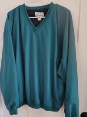 Gear for Sports Green Pullover Lined WInd Shirt Reg XL 100% Nylon