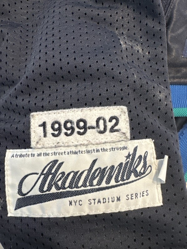 Akademiks Jersey XL Y2K Streetwear Football Mesh 09 Blue NYC Stadium gallery