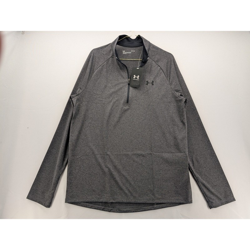 NWT Under Armour Men's UA Tech ½ Zip Long Sleeve in Carbon Heather size Medium gallery