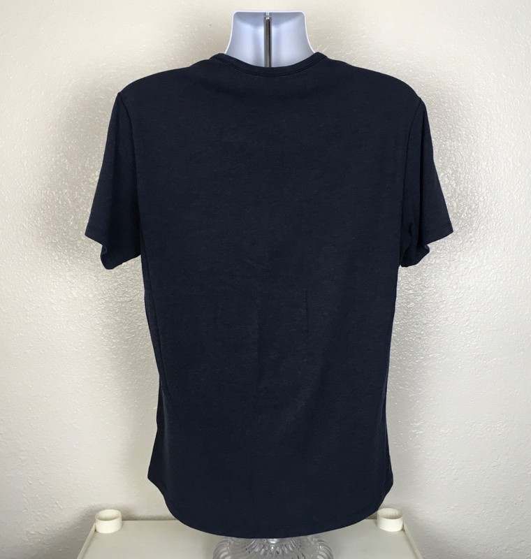 Lululemon Men’s Size L Basic Athletic Casual Navy Blue T Shirt ~ A14 gallery