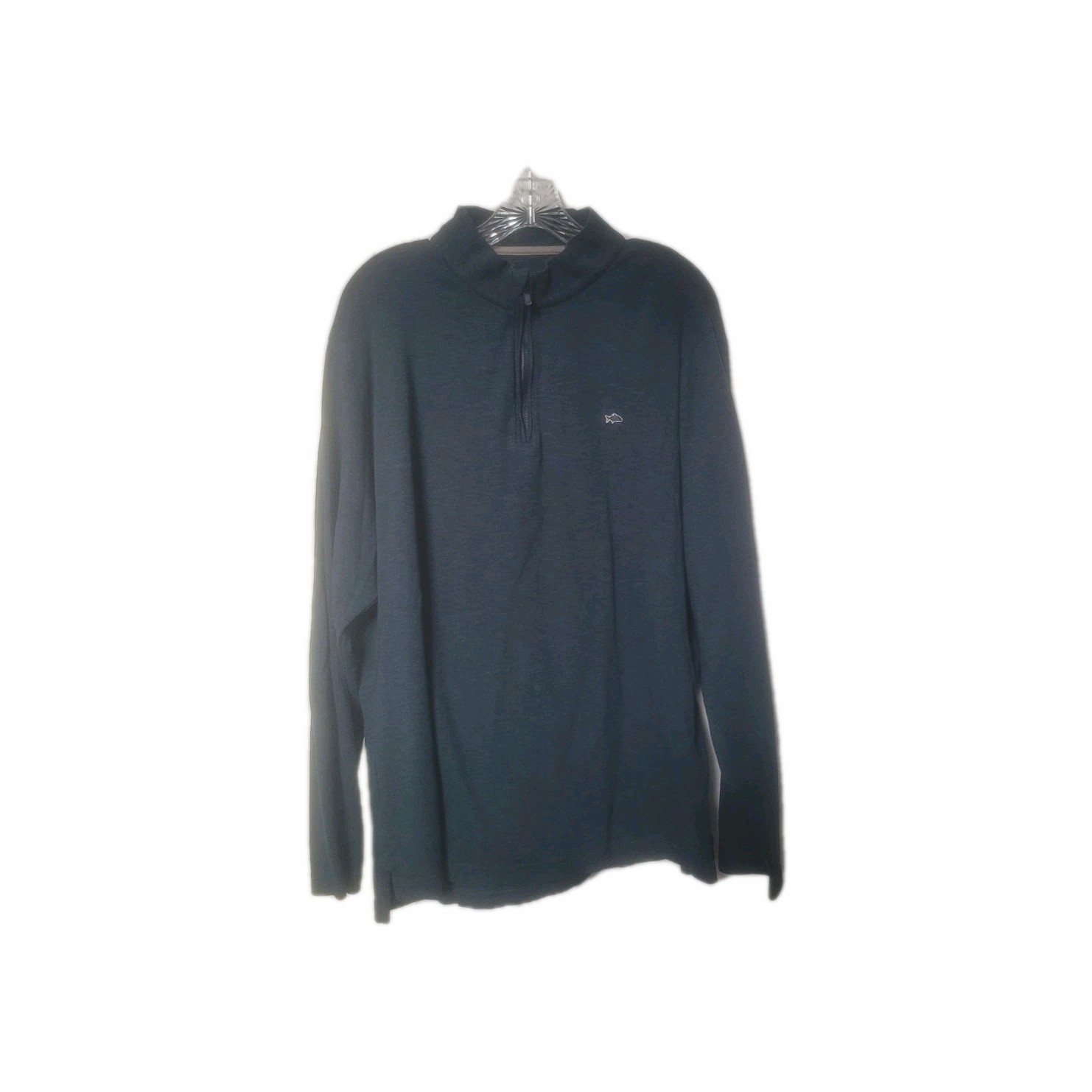 Fish Hippie Men's Shad Point 1/4 Zip Pullover Soft Modal Blend Dark Teal SZ XXL gallery