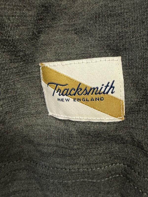 Tracksmith Downeaster Merino Wool Blend Olive Green 1/4 Zip Pullover Shirt XL gallery