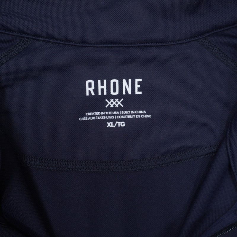 RHONE Session ¼ Zip Pullover Top Shirt Mock Neck Mens XL Navy Blue 101467 EUC gallery