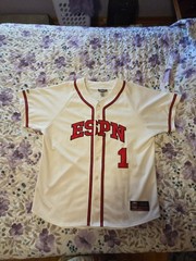 ESPN Baseball Tonight Front Button Jersey #1 Size XL Vintage MLB Disney New