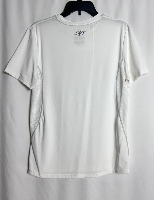 NordicTrack Men’s Short Sleeve Performance Stretch T-Shirt Color White Size M gallery