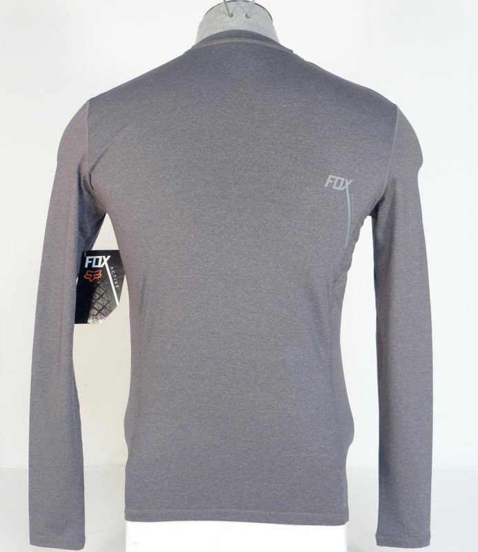 Fox Active Gray Long Sleeve Athletic Training Shirt Mens NWT gallery