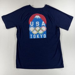 USA Team Tokyo Olympic Games T Shirt Men’s Size M Color Navy Shorts Sleeve