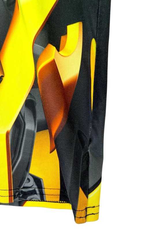 Under Armour x Transformers Compression Shirt Mens Medium Bumblebee Sports Gym gallery
