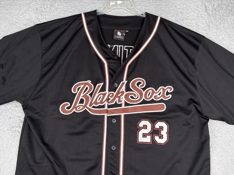 Baltimore Black Sox Baseball Jersey Mens 3XL Black Big Boy Gear NLBM 23 gallery